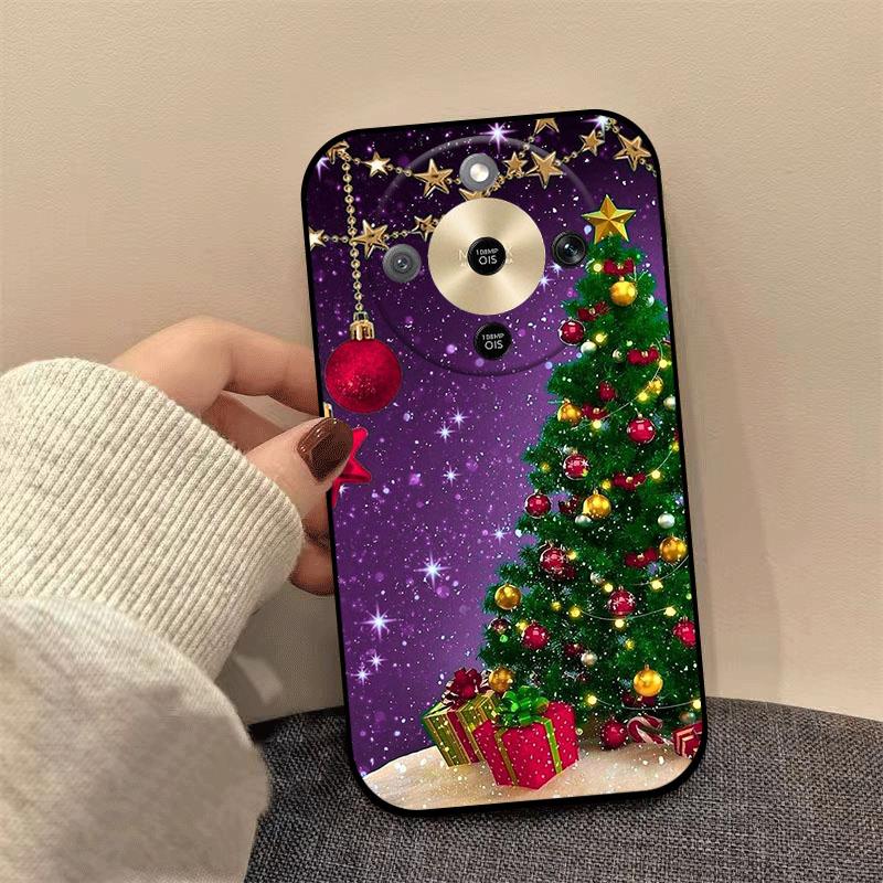 For Honor X9d X70 X9a X9b X9c X6C X5C Plus Case Christmas Painted Soft TPU Silicone Cover For Honor Magic8 Lite Phone Case Coque