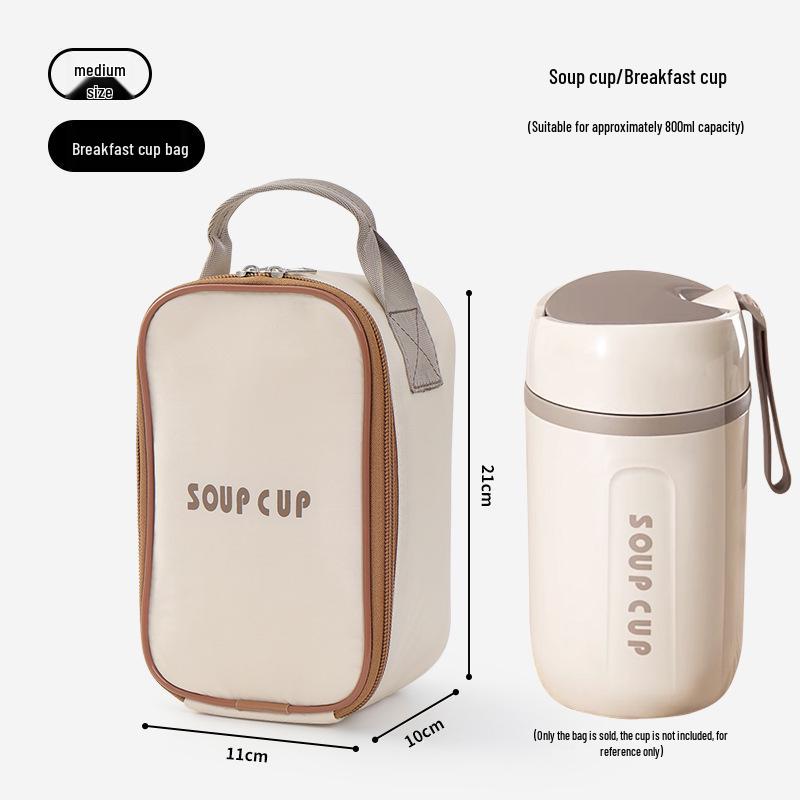 Insulated Waterproof Lunch Bag for Office Workers and Students