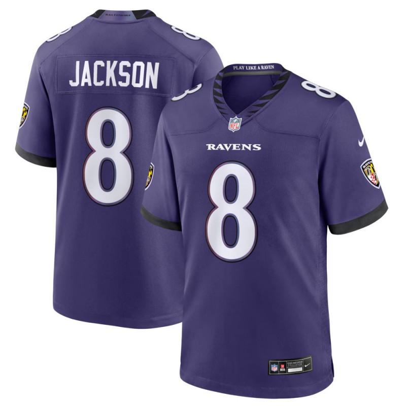 Baltimore Ravens Jackson NFL Football Jersey Stitched Game Uniform Men Women