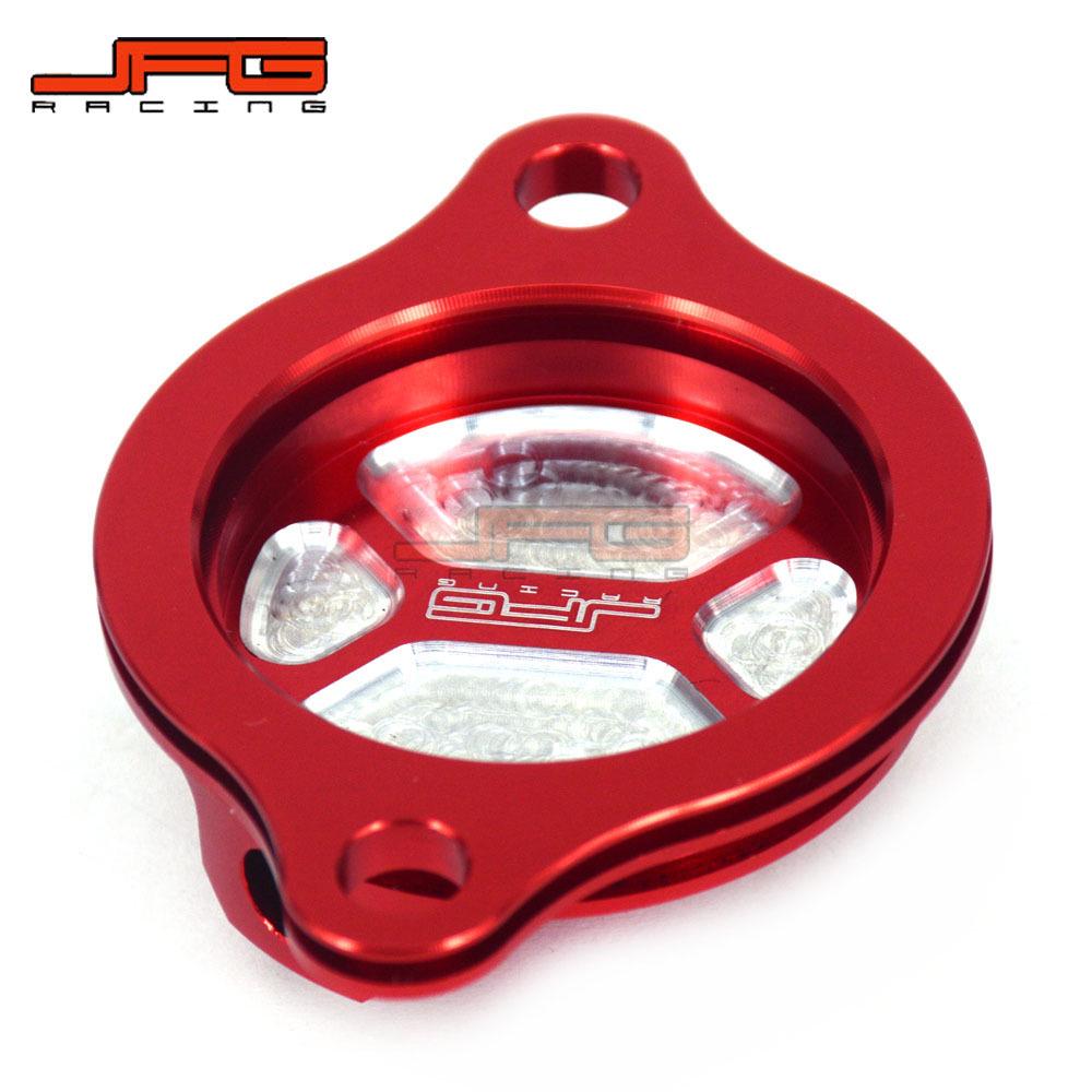 CRF250R 2004-2009 Off-Road Motorcycle CNC Aluminum Oil Filter Cover.