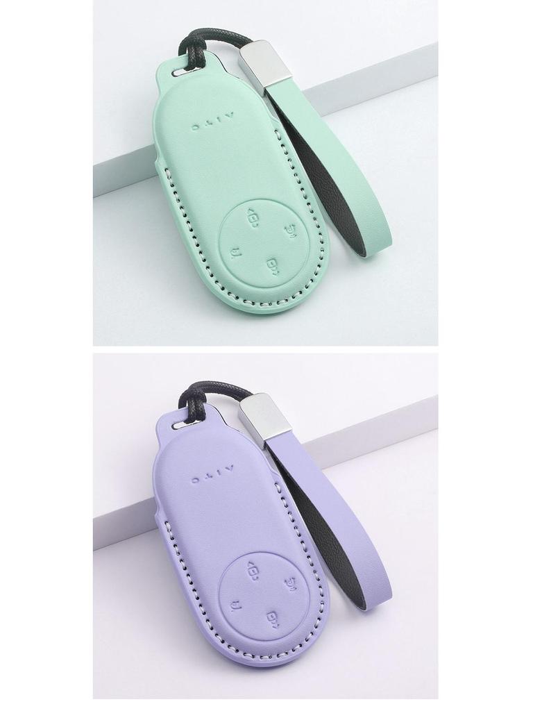 AITO M5/M7/M9 Leather Car Key Case Shell with Buckle