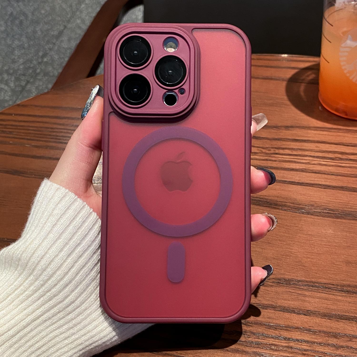 

Highend Luxury Quality Matte Clear Armor Shockproof Case For iPhone 16 15 14 Plus 13 12 11 Pro Max For Magsafe Wireless Charge Magnetic Cover For iPhone 14