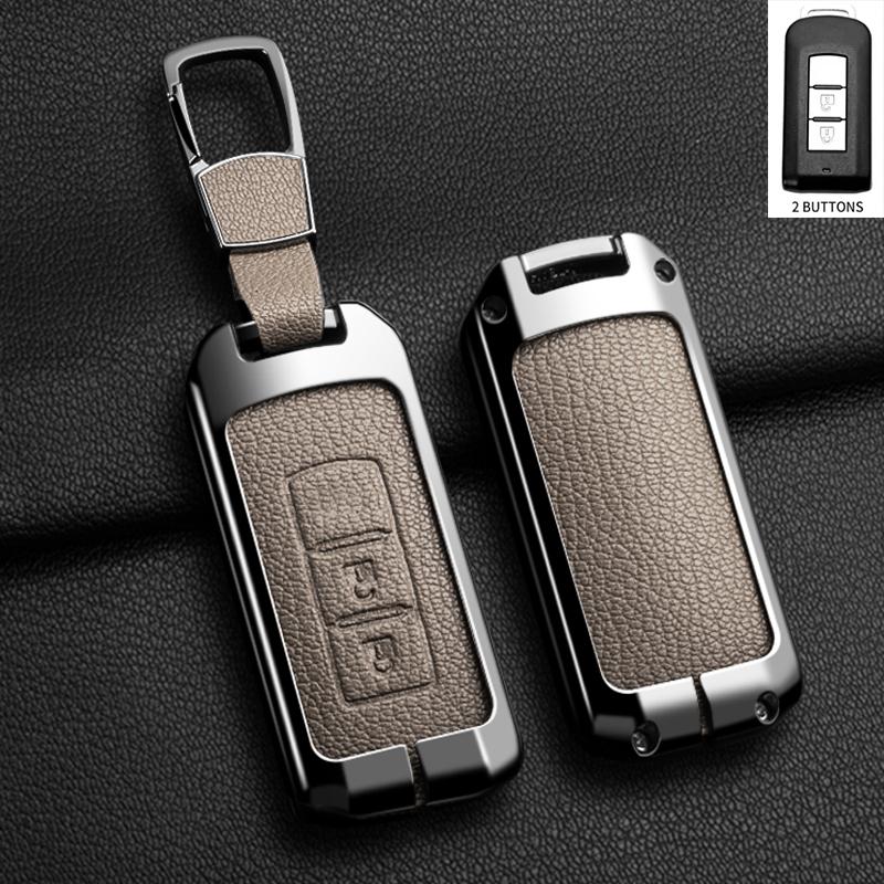 Alloy Car Key Cover Case Holder for Mitsubishi Outlander L200 ASX EVO Lancer Pajero Eclipse Cross Attrage Mirage L400 Shell