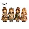 Stress Relief Craft Patchwork Girl DIY Kit, 3D Doll Sewing Set with Pre-Cut Beginner Kit Fabric Thread Needles, Cute for Home Decor Handmade