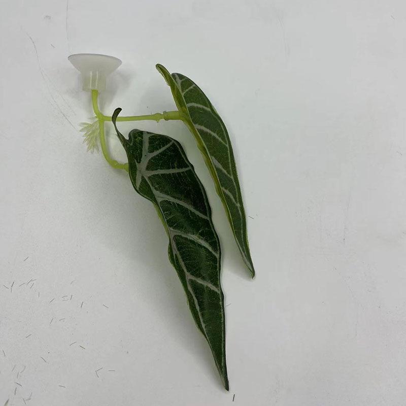 Betta Fish Tank Decoration: Artificial Aquatic Plants & Resting Leaf Simulation for Aquarium Landscape