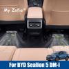 For BYD Sealion 5 DM-i 2025 2026 Car Stainless Steel Under Seat Air Outlet Flow Vent Intake Grille Protect Cover Accessories