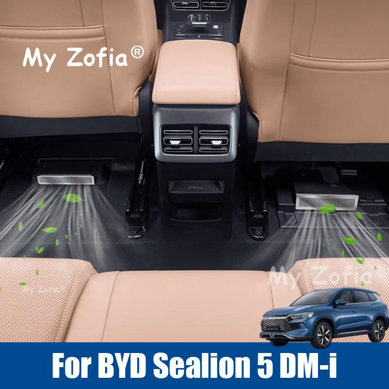 Pentru BYD Sealion 5 DM-i 2025 2026 Mașină Oțel inoxidabil Sub Scaun Grile de Ventilație Aerisire Priză Aer Protecție Capac Accesorii