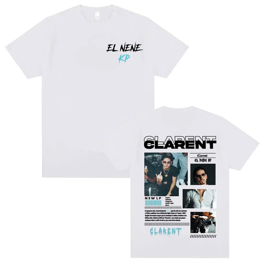 Rapper CLARENT Album 2026 Tour Graphics T Shirt Mens Clothing Hip Hop Retro Trending Tshirts Unisex Short Sleeve Tshirt