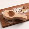 Küchenhelfer für Teigtaschen Holzbrötchenform mit Griff, Manuelles Baozi-Pressform, Backzubehör Einfache DIY Ravioli Teigpresse