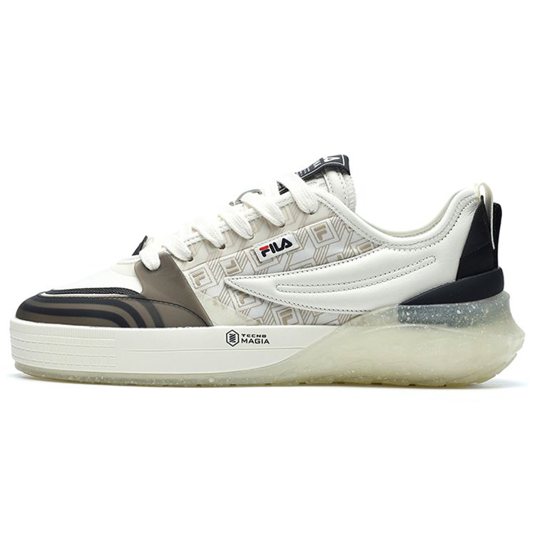 FILA Mixa Fabric Synthetic Leather Low-Top Sneakers Men sneakers White Black F12M223101FWB