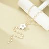 1PC New Flower Pearl Tassel Necklace Women's Niche Premium Sense Sweet Personality Delicate Necklace