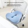 Memory foam seat cushion for chairs, provides lumbar and hip support, suitable for long-term sitting in offices, for students