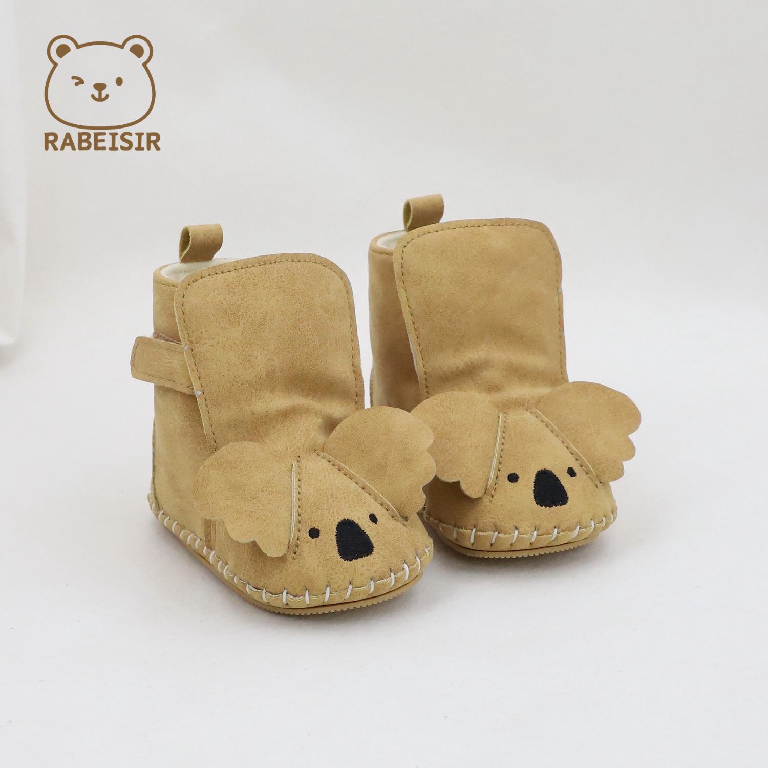 

Cross-Border Non-Slip Warm Baby Boots (0-18 Months) - Infant & Toddler Pre-Walker Shoes 20 верблюд