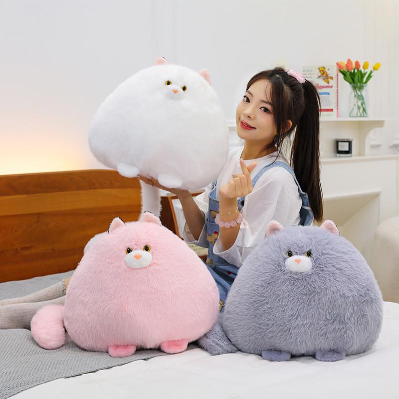 Shape Animal Cat Plush Toys With Super Soft Material For Home Decor And Lounging