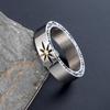 Pánský evropský a americký minimalistický prsten z titanové oceli Polaris