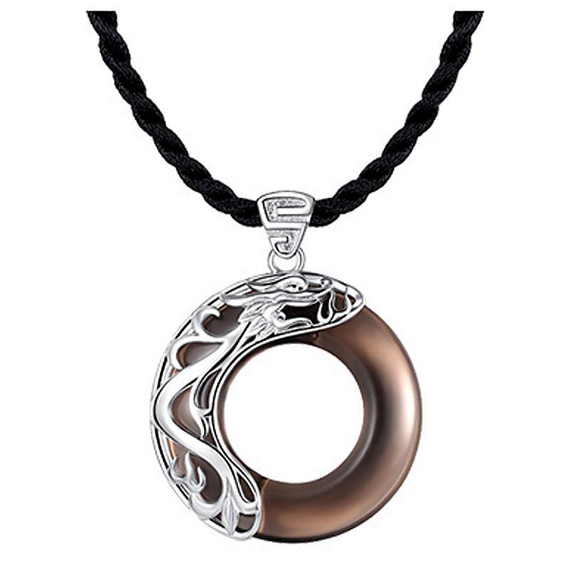 Necklace Male Mouse Pendant Fashion Hip Hop Personality Simple Obsidian