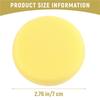Aug. 10Pcs Round Synthetic Artist Paint Sponge Craft Sponges For Painting Pottery Watercolor Art Sponges Yellow 2.75Inch