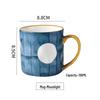 Retro Japanese Ceramic Mug with Lid, High-Temp Resistant, Large Capacity, Ideal Gift for Couples