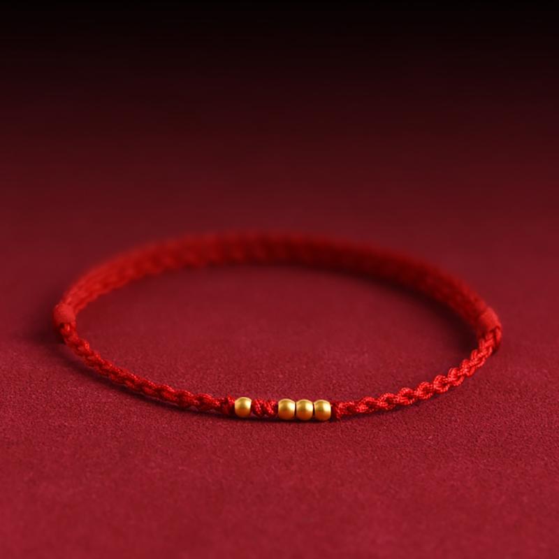 Fashion Handmade Lucky Couple Bracelets Red String Chinese Style Adjustable Bracelets Friendship Jewelry Accessories Gifts