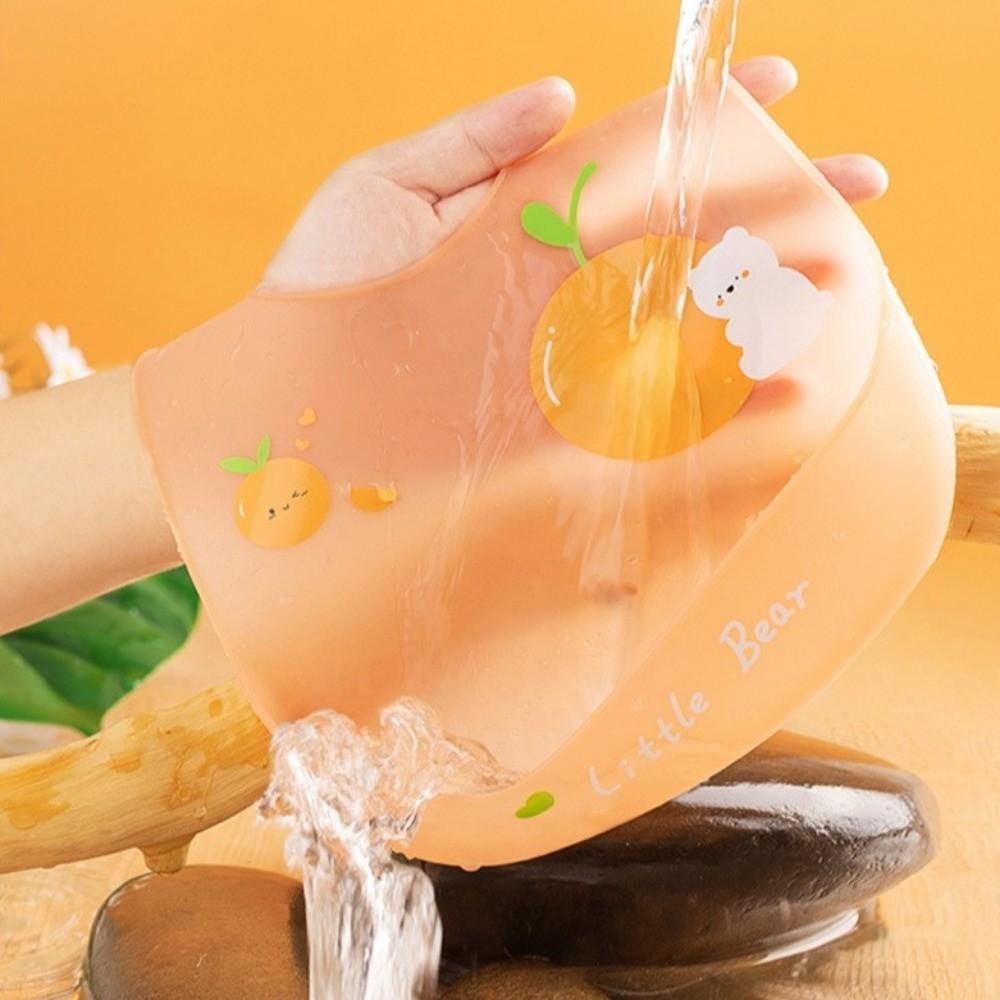 Soft Silicone Baby Bibs Waterproof Baby Feeding Stuff Portable Kids Feeding Bib