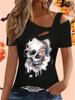 Women's Loose  Halloween and Christmas Gift Tops Blouse Shirt