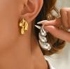 European and American Fashion Light Luxury Style Women's Earring Set Niche Wheat Earrings Versatile Earrings