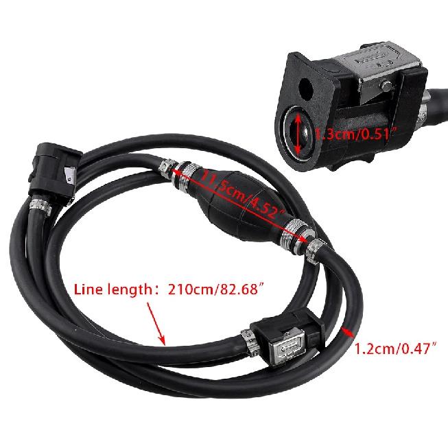 5/16" Marine Boat Motor Outboard Tank Fuel Gas Hose Line Fit for Mariner Parkson Johnson Yamaha High Quality New