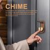 Magnetic Door Entrance Bell with Double-sided Tape Wooden Brass Rustic Loud Door Chime For Sliding Door Decoration