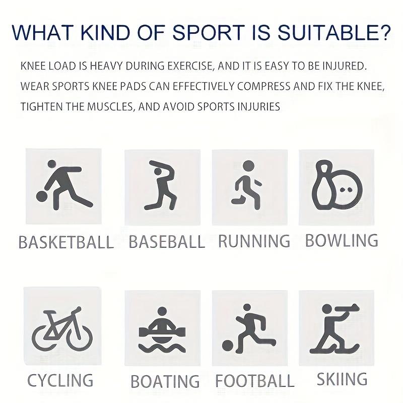 Professional Knee Brace for Pain Relief Compression Knee Sleeve with Silicone Spring Basketball Volleyball Knee Pads