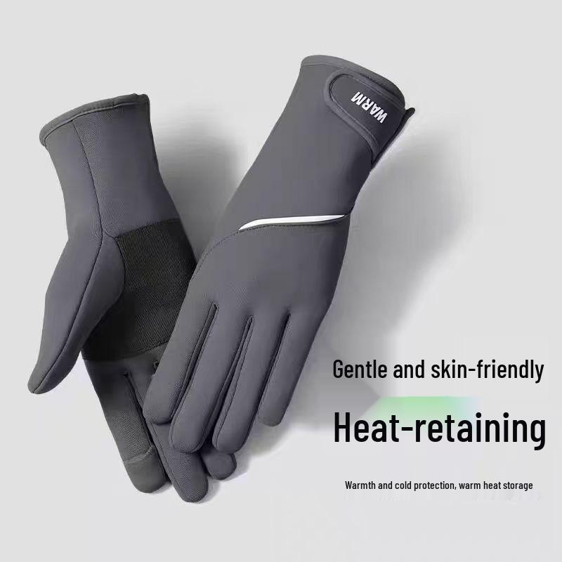 Women's Waterproof Fleece-lined Winter Gloves - Sporty, Warm, Windproof, Non-slip, Touchscreen-compatible for Outdoor Activities.