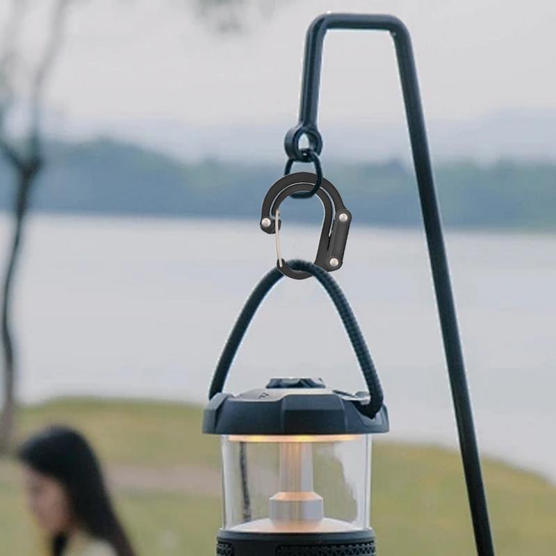 Multifunctional Hybrid Gear Clip Carabiner 360 Degree Rotating Hook Strong Buckle Camping Hiking Travel Backpack Outdoor Gadget