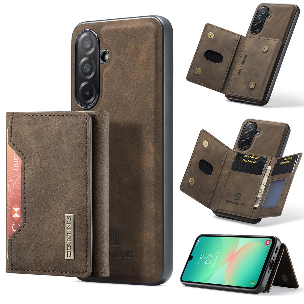 DG.MING M2 Series for Samsung Galaxy A26 5G Case PU+PC+TPU Phone Cover Detachable Wallet