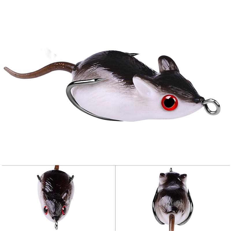 5cm 9g 3d Simulation Mouse Fishing Lure Kit Artificial Double Hook Lures Baits Fishing Accessories