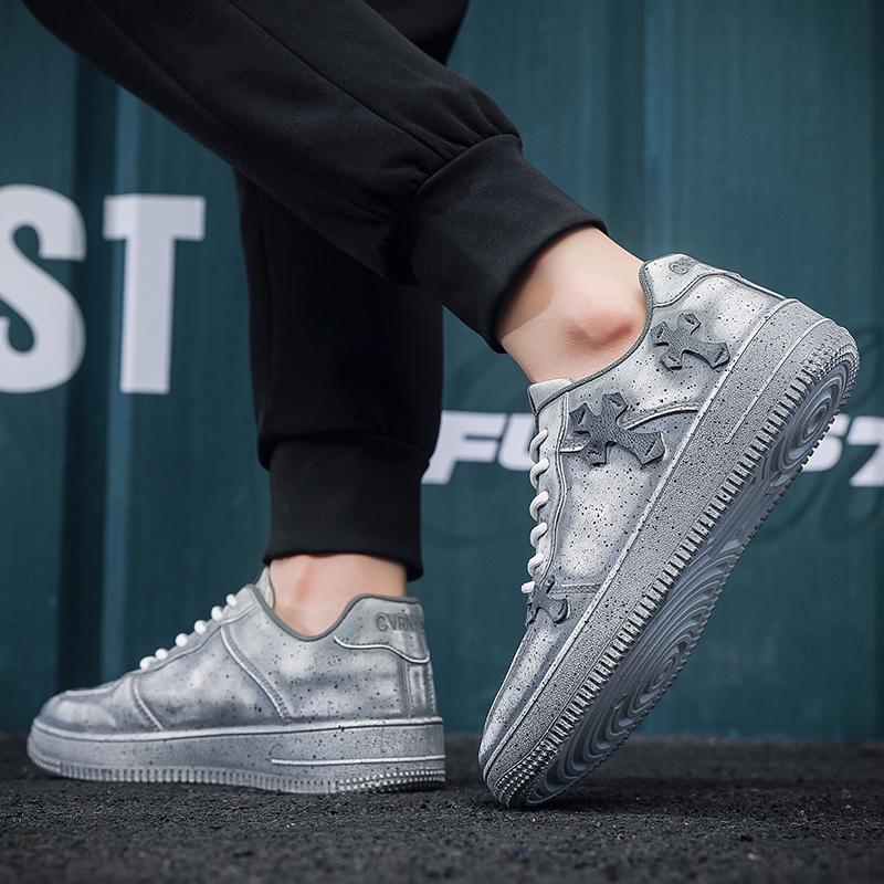 Fashion Elastic Laces Sneakers Casual All-match Footwear Round Toe Outdoor Comfortable Non-slip Water Proof Spring and Autumn  Main Push