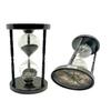 Messing Kompass Sanduhr mit Antik-Finish, Funktionelles Schreibtischzubehör, Geschenk mit maritime Thema