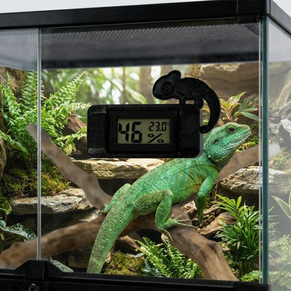 High Accurately Reptile Thermometer Magnetic Thermometer Hygrometer Feeding Tank