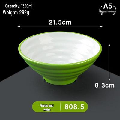 A5 Melamine Imitation Porcelain Ramen Soup Bowl, 8-inch