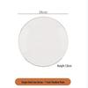Taishun Gold Rim Ceramic Dinner Plate