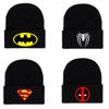 Spiderman Batman Knit Beanie Acrylic Thermal Rolled Brim Winter Hat For Adults Fans