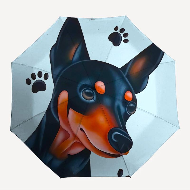 

1pc Doggy Prints Themed High-quality Umbrella,Automatic Opening and Closing Umbrella,Multi-functional Umbrella G0811207