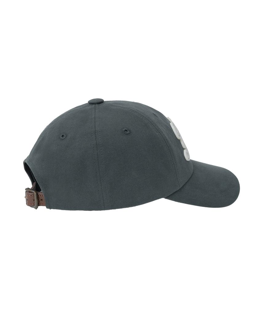 YALE Felt Applique Ball Cap_Charcoal