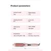 Infrared Ceramic Glaze Electric Hair Brush with LCD Display, Multi-temperature Setting for Bangs Inner Curl Fluffy Hairstyle