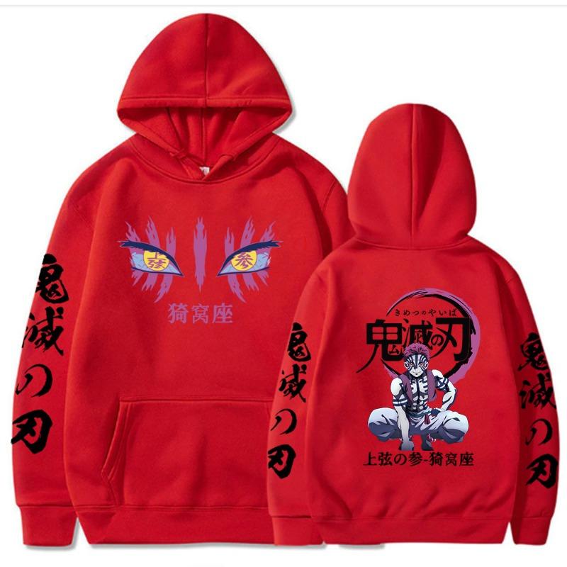 Fashion Men's Hoodies Anime Demon Killer Print Kids Boy Casual Pullover Long Sleeve Sweatshirt Men's Top Clothing