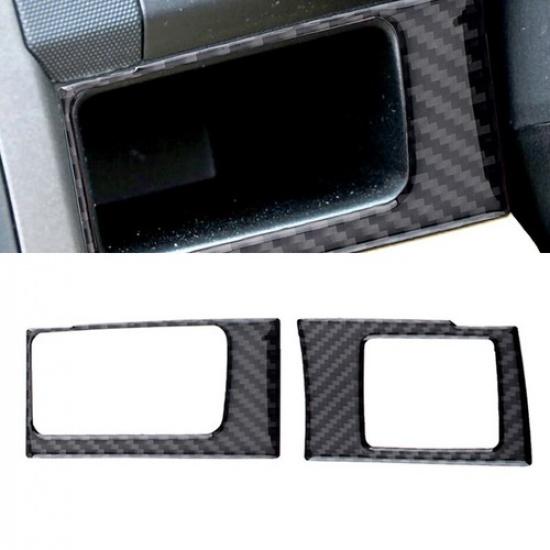 Carbon Fiber Center Control Card Box Sticker Cover For Honda CR-V CRV 2007-2011