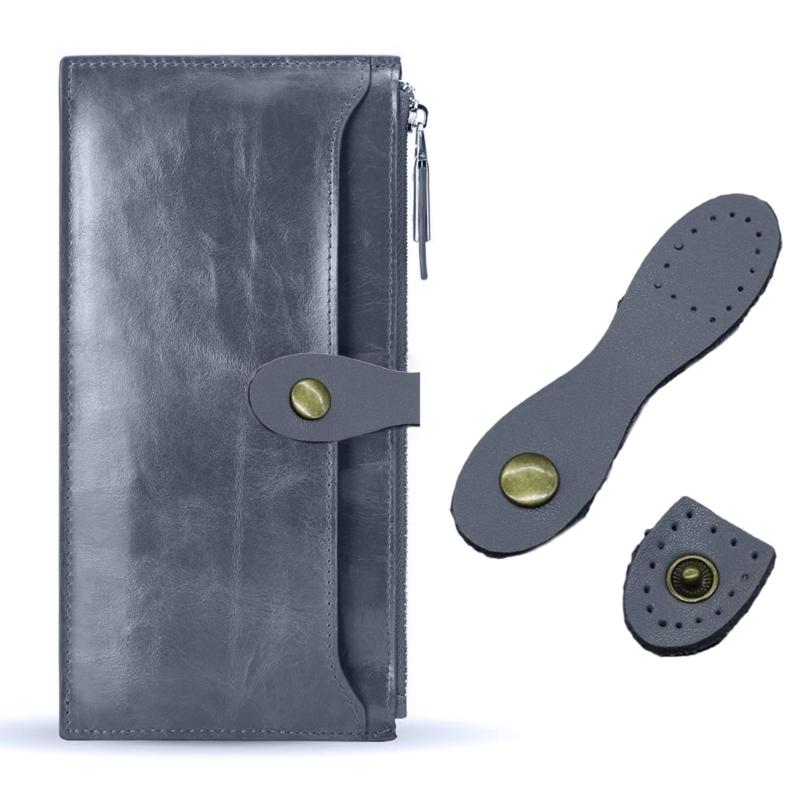 10 Pcs Sew On Leather Snap Buckles Practical Snap Button Closure Leather Purse Closure Fasteners with Sewing Holes