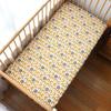 Baby Crib Fitted Sheet For Newborn Soft Cotton Bed Cot Mattress Cover With Rubber 130x70cm
