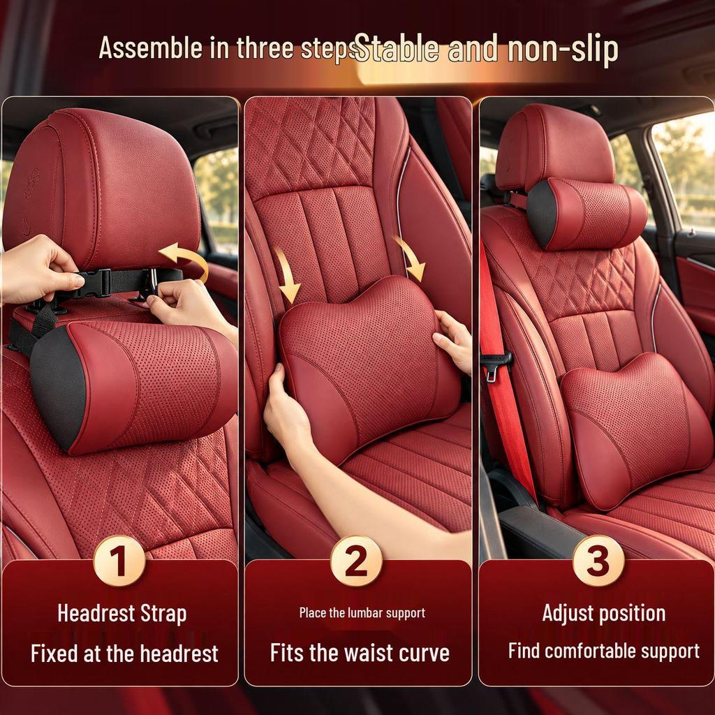 Leapmotor C10 Car Headrest and Lumbar Support Pillow Set