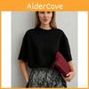 Cotton T Shirt For Women With Letter Print Stylish Oversize Casual Summer Wear
