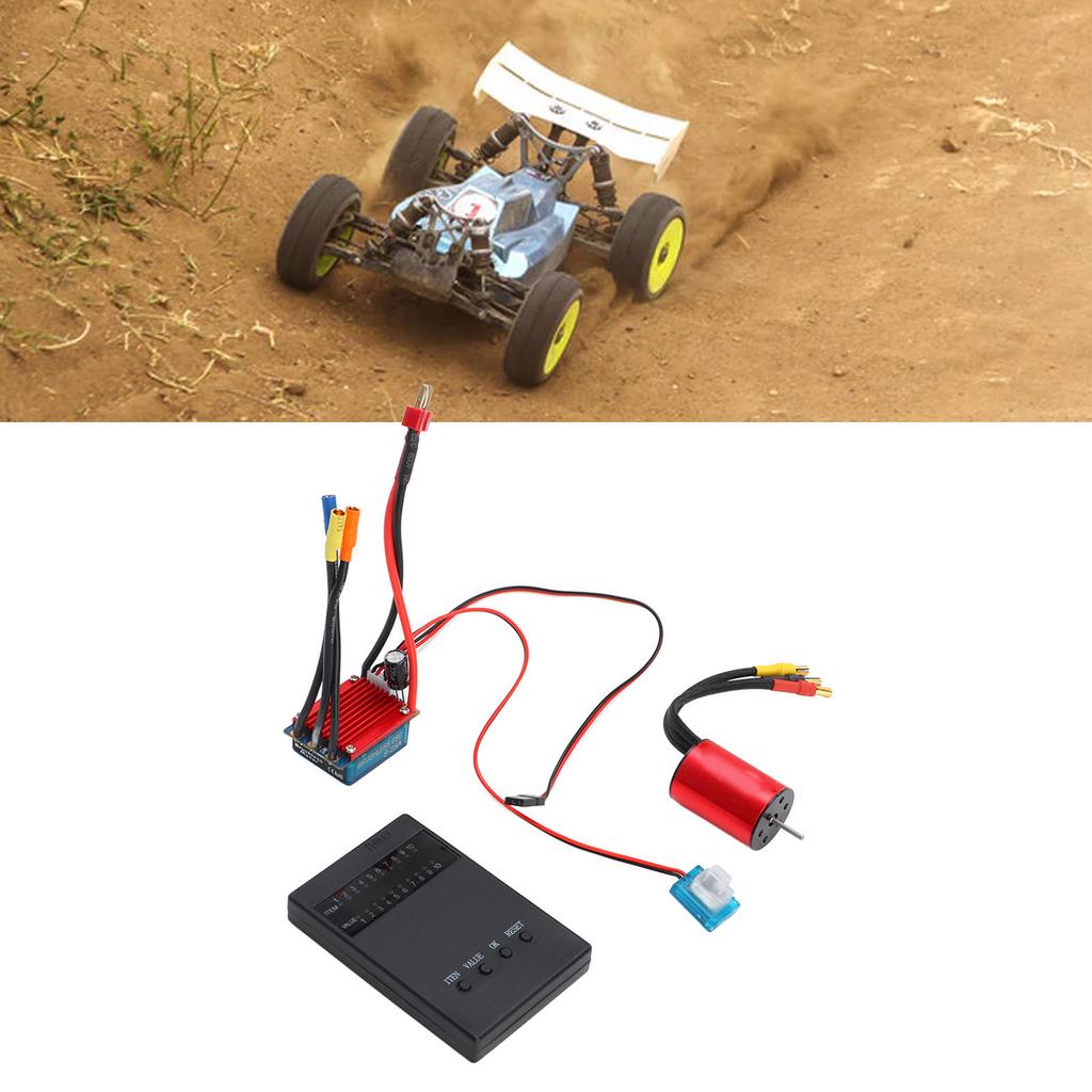 Brushless Motor ESC Kit S2435 4800KV Brushless Motor 25A Brushless ESC for 1/16 1/18 RC Car