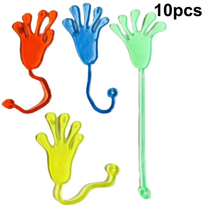 

50/30/20/10pcs Halloween Stretchy Skeleton Sticky Toys Assorted Color Stretchy Skull Squishy Toys For Kids Party Favor Happy Gif